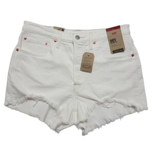 Levi's | 501 Cutoff Original Fit Jean Shorts Whiteboard Denim Stretch NWT